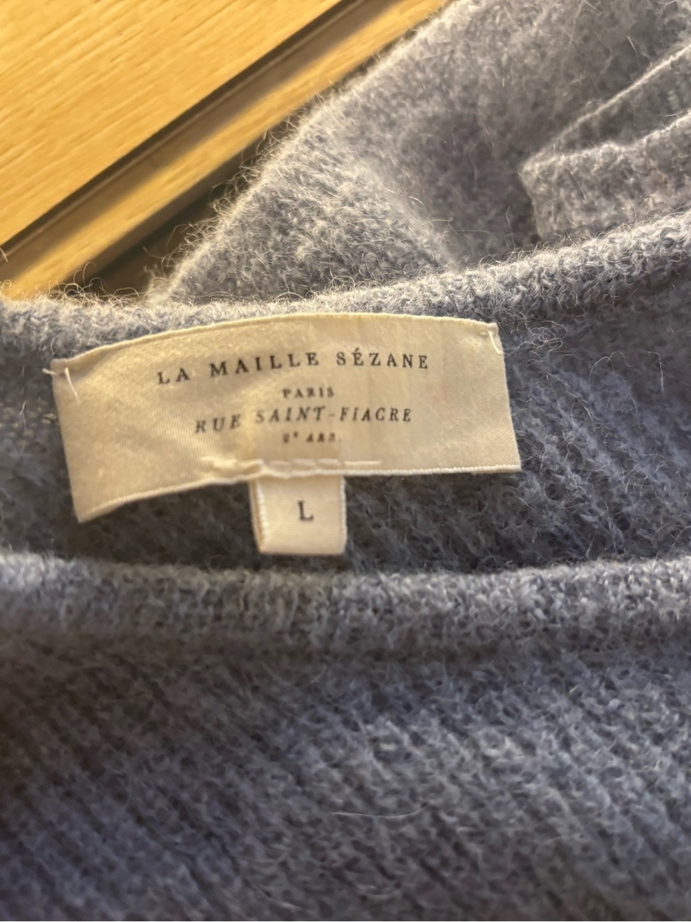 Sezane Gaspard Cardigan Vintage Blue - Size L